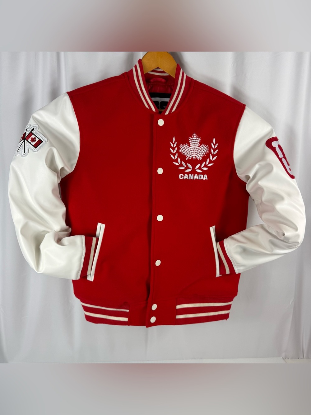 Canada Red & White Varsity Jacket